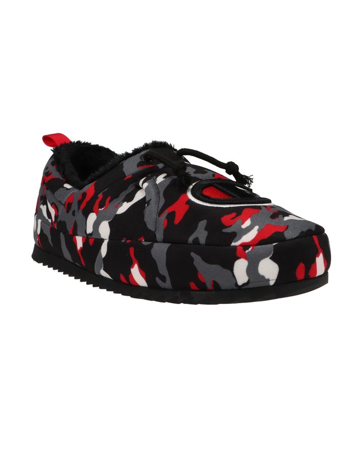 Champion Mens Slippers NZ - University Camo Black/Red ( 3605-UXPMH )